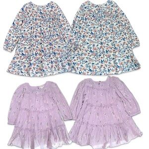 Fun flowy Floral and Lavender Long Sleeve Dresses